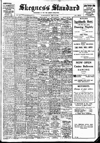 cover page of Skegness Standard published on May 22, 1946
