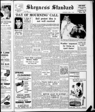 cover page of Skegness Standard published on April 1, 1964