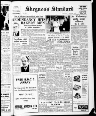 cover page of Skegness Standard published on November 2, 1966