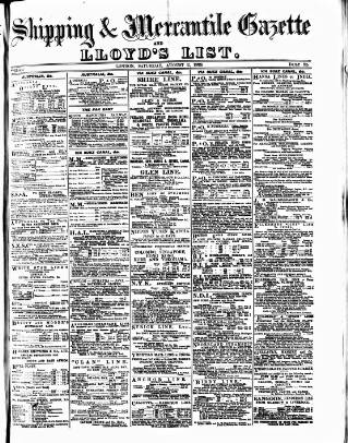cover page of Lloyd's List published on August 2, 1913