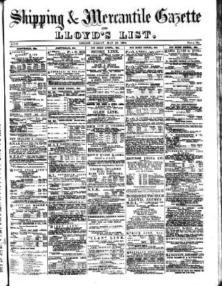 cover page of Lloyd's List published on May 22, 1914