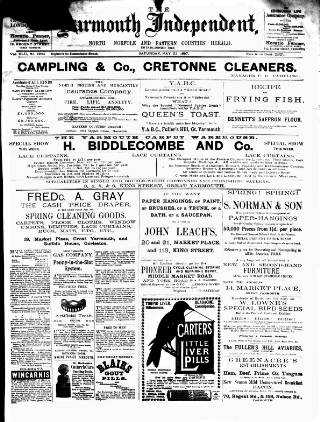 cover page of Yarmouth Independent published on May 22, 1897