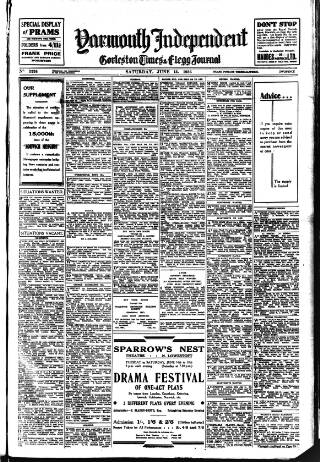 cover page of Yarmouth Independent published on June 13, 1936