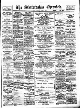 cover page of Staffordshire Chronicle published on June 13, 1896