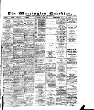 cover page of Warrington Guardian published on May 22, 1889