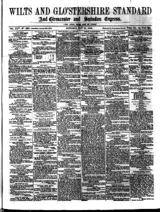 cover page of Wilts and Gloucestershire Standard published on May 22, 1880