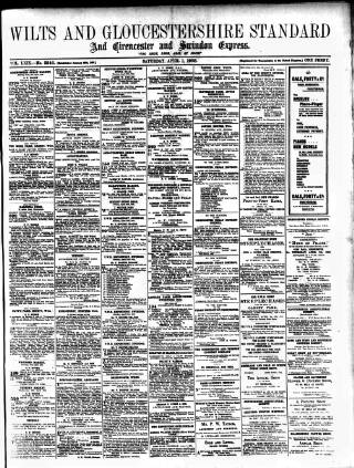 cover page of Wilts and Gloucestershire Standard published on April 1, 1905