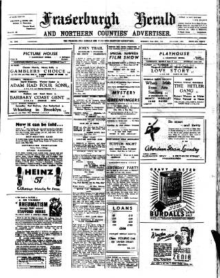 cover page of Fraserburgh Herald and Northern Counties' Advertiser published on May 22, 1945