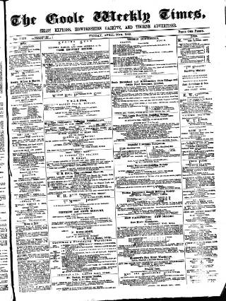 cover page of Goole Times published on April 26, 1889