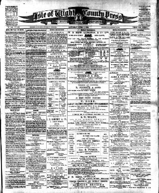cover page of Isle of Wight County Press published on April 1, 1899