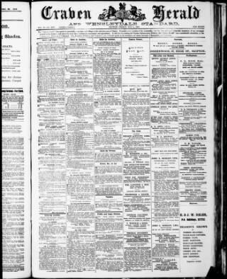 cover page of Craven Herald published on May 5, 1916