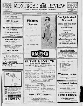 cover page of Montrose Review published on May 22, 1969