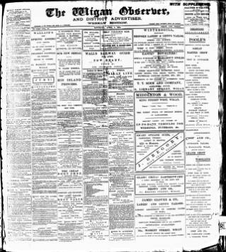 cover page of Wigan Observer and District Advertiser published on April 1, 1905