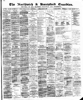 cover page of Northwich Guardian published on May 22, 1880
