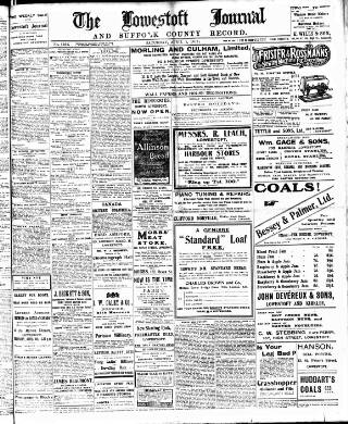 cover page of Lowestoft Journal published on April 1, 1911