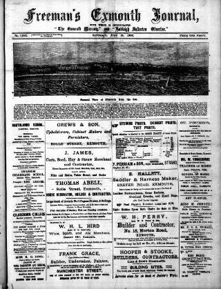 cover page of Exmouth Journal published on June 13, 1903