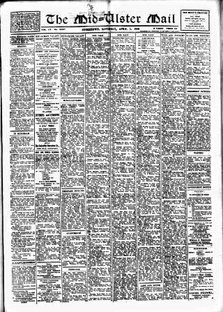 cover page of Mid-Ulster Mail published on April 1, 1950