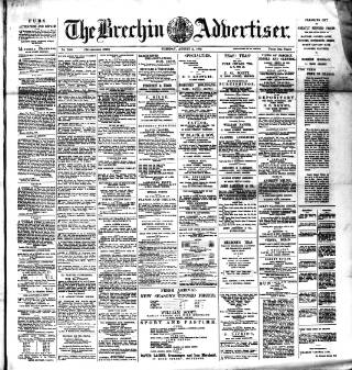 cover page of Brechin Advertiser published on August 2, 1892