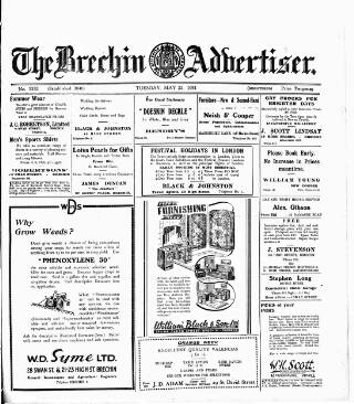cover page of Brechin Advertiser published on May 22, 1951