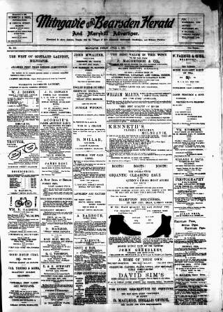 cover page of Milngavie and Bearsden Herald published on April 1, 1904