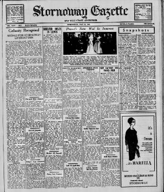 cover page of Stornoway Gazette and West Coast Advertiser published on May 22, 1962