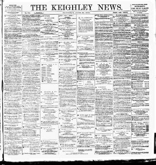 cover page of Keighley News published on June 29, 1895