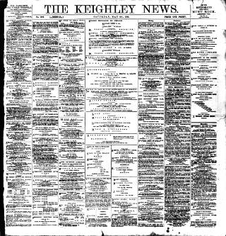 cover page of Keighley News published on May 28, 1898