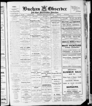 cover page of Buchan Observer and East Aberdeenshire Advertiser published on August 2, 1927