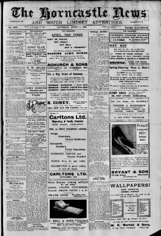 cover page of Horncastle News published on April 1, 1933