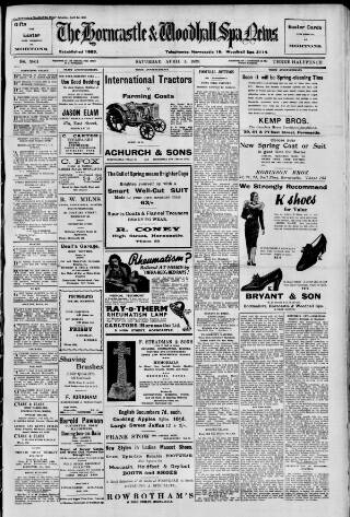 cover page of Horncastle News published on April 1, 1939