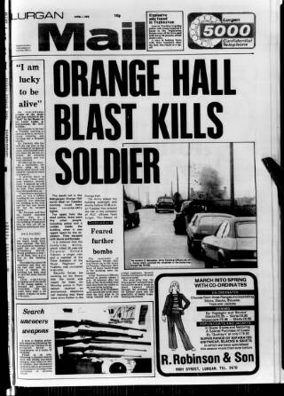cover page of Lurgan Mail published on April 1, 1976