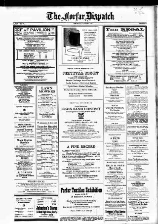 cover page of Forfar Dispatch published on August 2, 1951