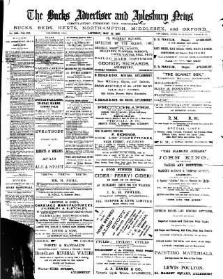 cover page of Bucks Advertiser & Aylesbury News published on May 22, 1897