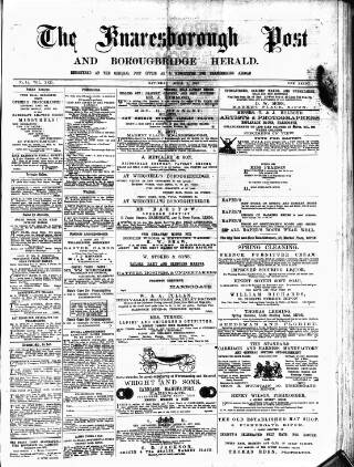cover page of Knaresborough Post published on April 1, 1882