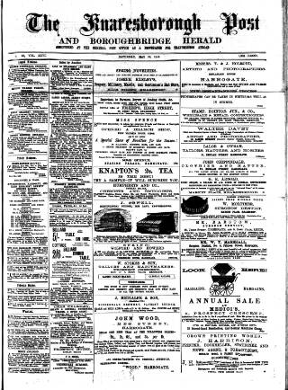cover page of Knaresborough Post published on May 22, 1886