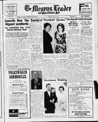 cover page of Mearns Leader published on May 22, 1964