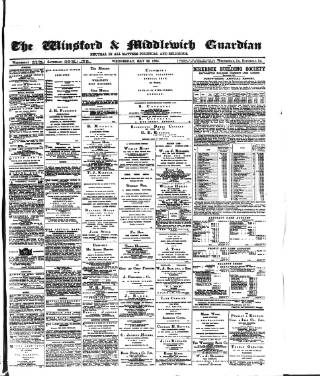 cover page of Winsford & Middlewich Guardian published on May 22, 1895