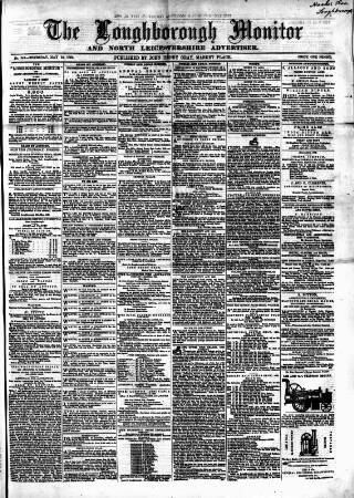 cover page of Loughborough Monitor published on May 22, 1862