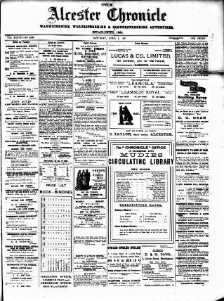 cover page of Alcester Chronicle published on April 1, 1911