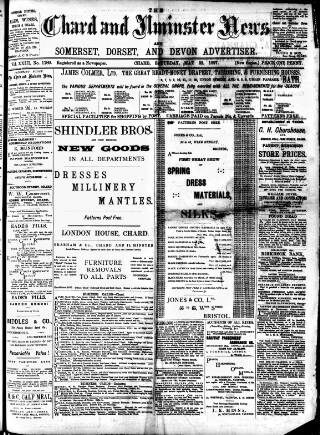 cover page of Chard and Ilminster News published on May 22, 1897