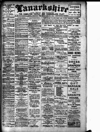 cover page of Hamilton Herald and Lanarkshire Weekly News published on August 2, 1905
