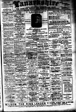 cover page of Hamilton Herald and Lanarkshire Weekly News published on June 13, 1908