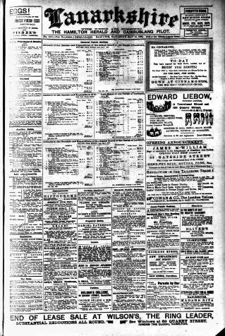 cover page of Hamilton Herald and Lanarkshire Weekly News published on May 22, 1909
