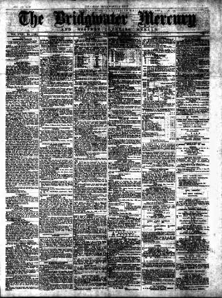 cover page of Bridgwater Mercury published on May 22, 1878