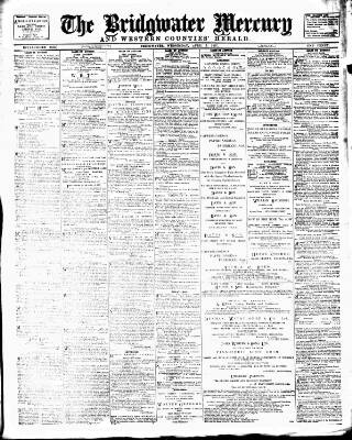 cover page of Bridgwater Mercury published on April 7, 1897