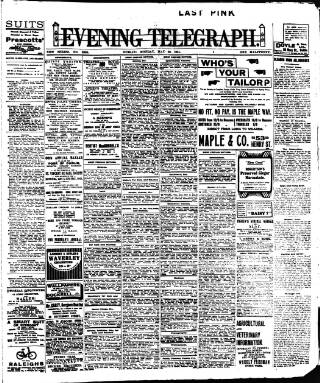 cover page of Dublin Evening Telegraph published on May 22, 1911