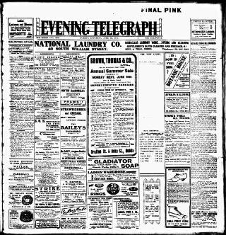cover page of Dublin Evening Telegraph published on June 13, 1914