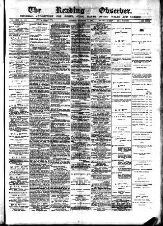 cover page of Reading Observer published on November 2, 1895