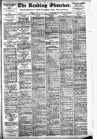 cover page of Reading Observer published on June 13, 1907