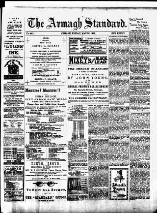 cover page of Armagh Standard published on May 22, 1896